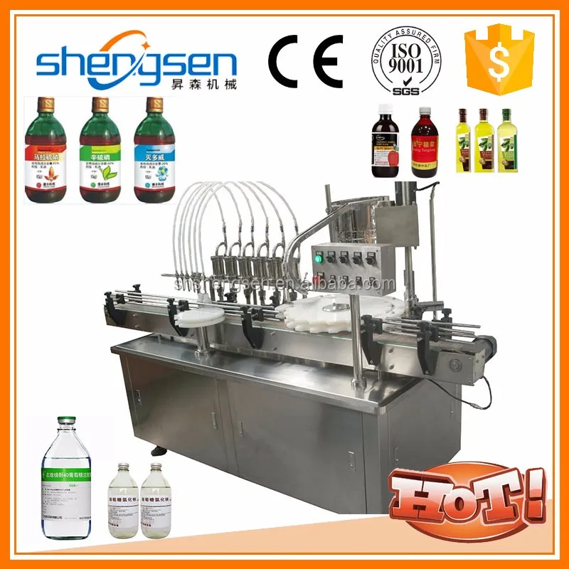 Производственная линия для дополнительного заполнения машина для вязкой жидкости