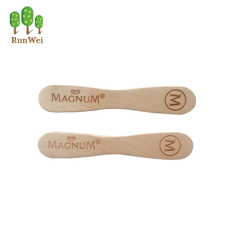 Factory Direct Sales Wholesale-Ice-Cream-Sticks Wood Stick Ice Cream Ice Cream Spoon