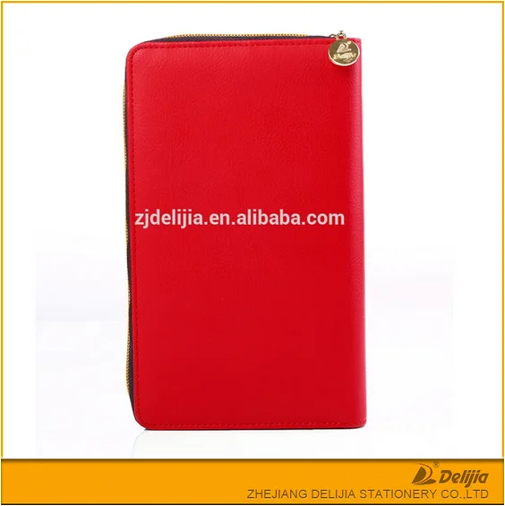 Office business cheap zipper lock organizer agenda with calculator