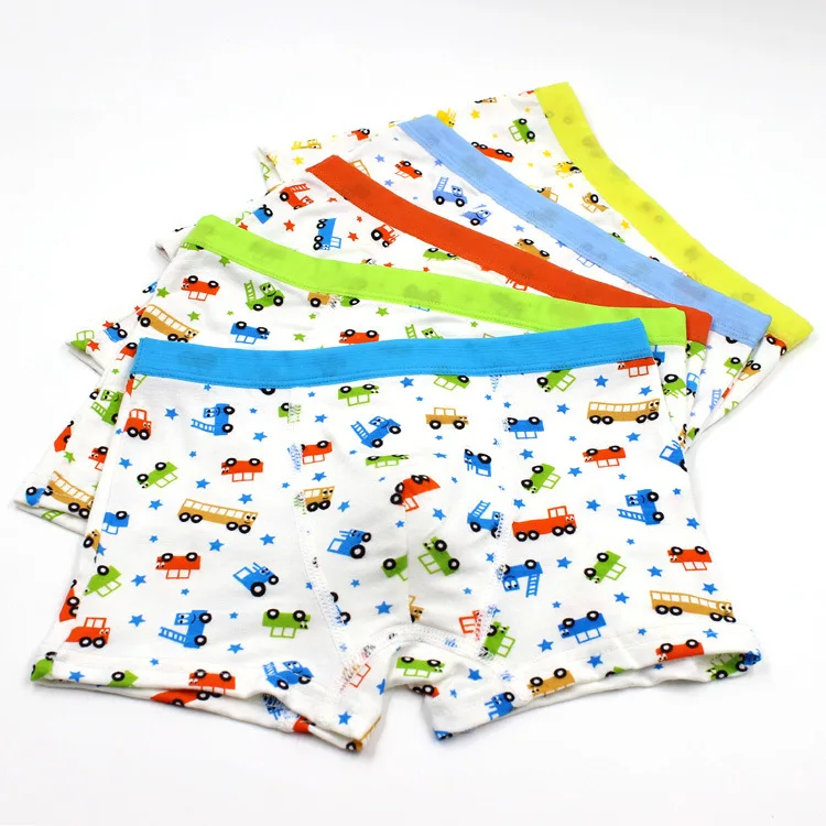2015 New Boys Baby Modal Underwear Top Quality Car Cartoon Panties 2 to 7 Years Boxer