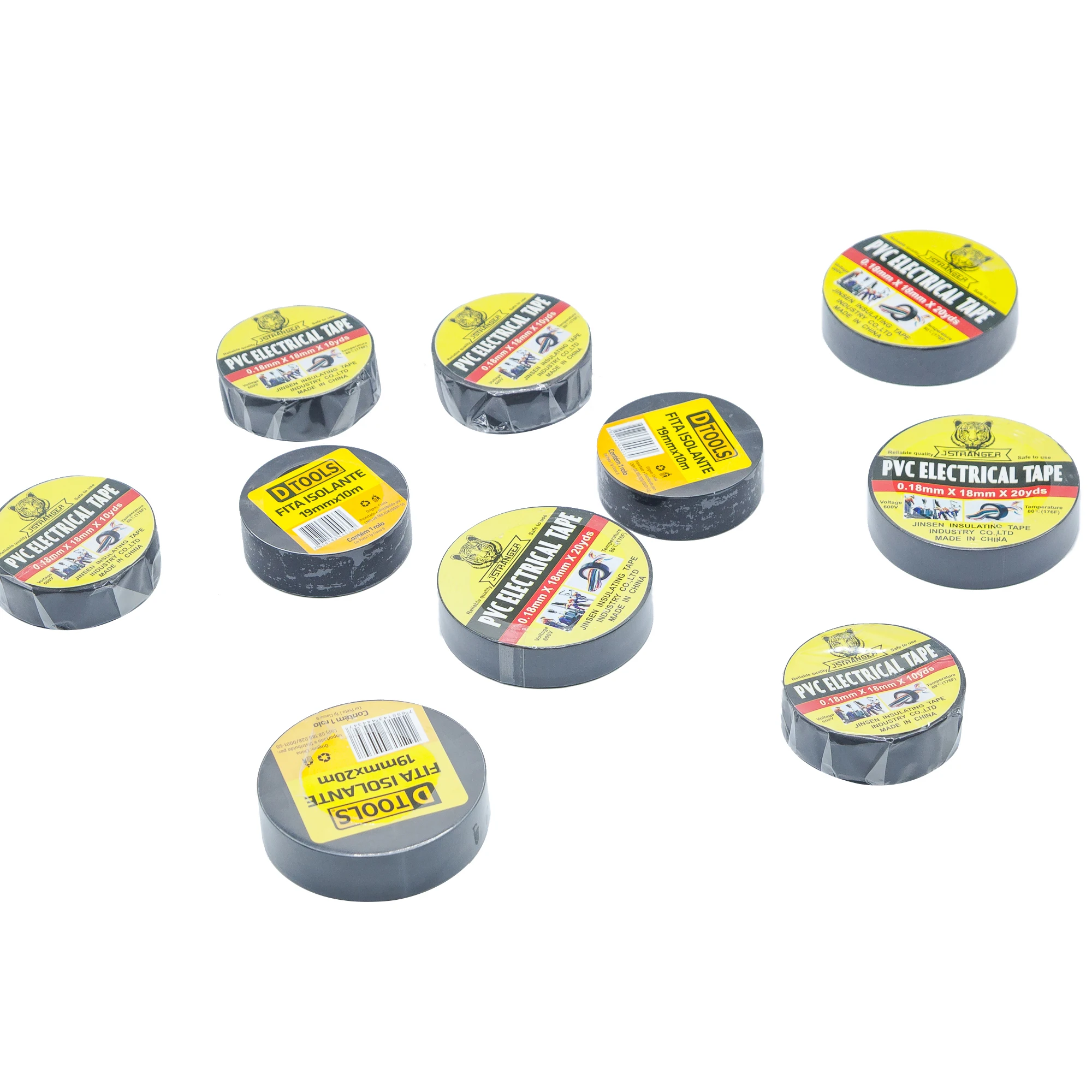 Different choice High Voltage Application and PVC Material electric electrical insulation tape for motor