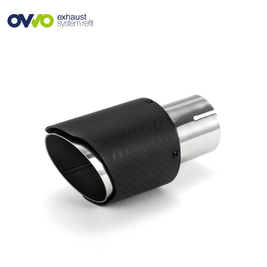 
Best Selling Auto Parts 304 Stainless Steel Portable Flexible Carbon Fiber Exhaust Tip 