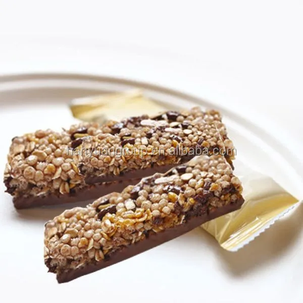 Automatic chocolate cereal nuts bar production line/fruits nuts bar making machine