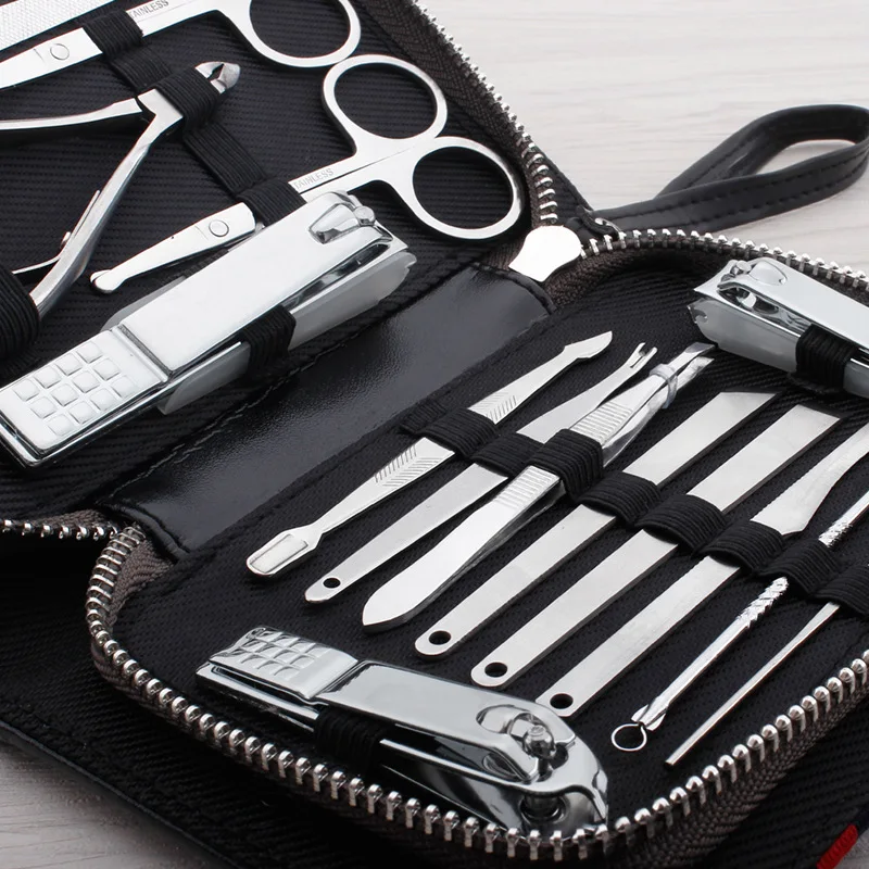 Professional salon spa manicure pedicure tools girls grooming kit finger nail clipper set