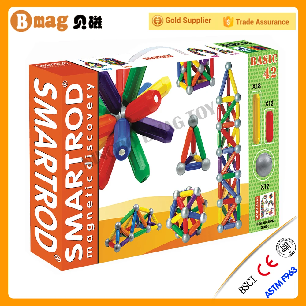 CE certification baby educational magnetic balls and rods set