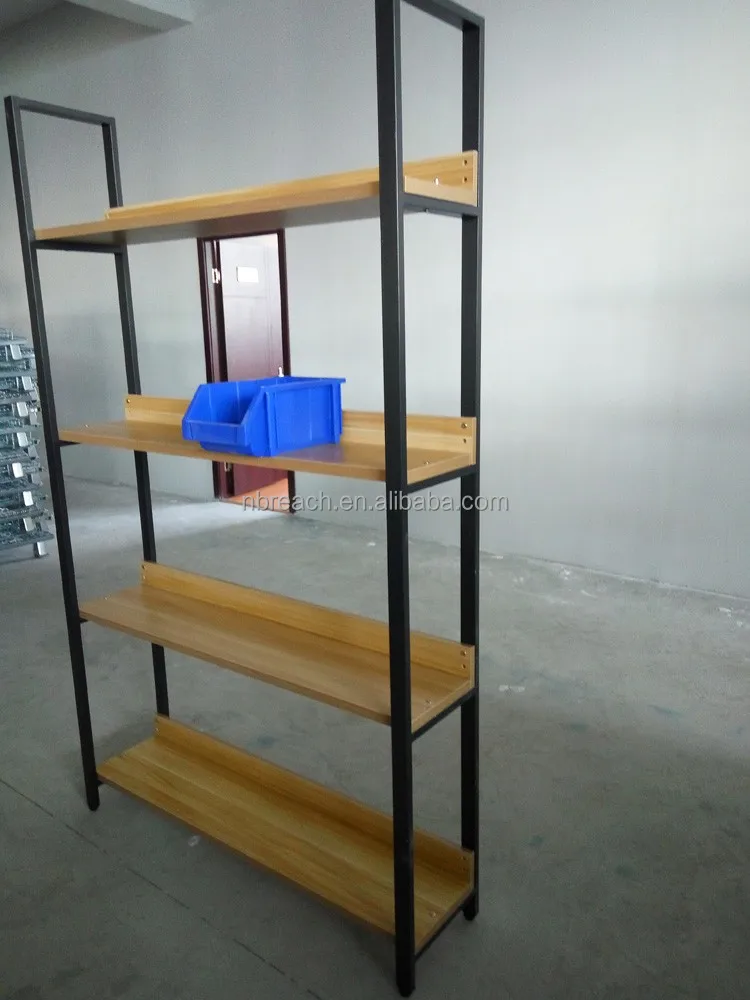 2016 new style particle board bookcase/very beautiful bookshelf,Wooden/metal clothing store display