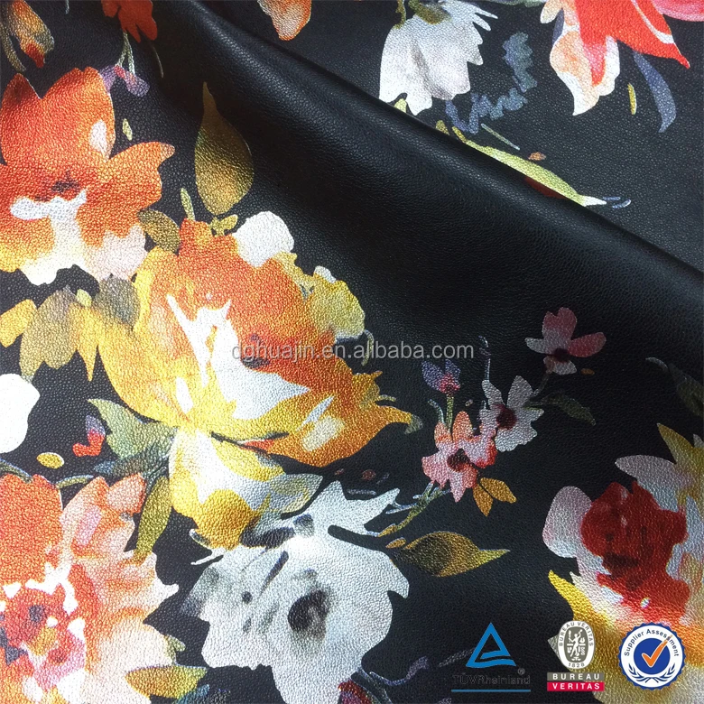 Environmentally friendly fancy flame retardant dye 55% double color artificial 45% PU leather fabric for garment