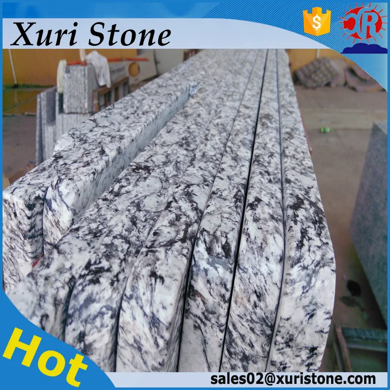 
Hot sales sea wave flower white granite slab 