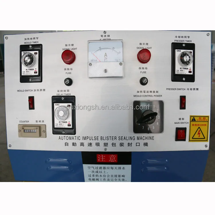 
Small plastic pencil blister heat sealing machine 