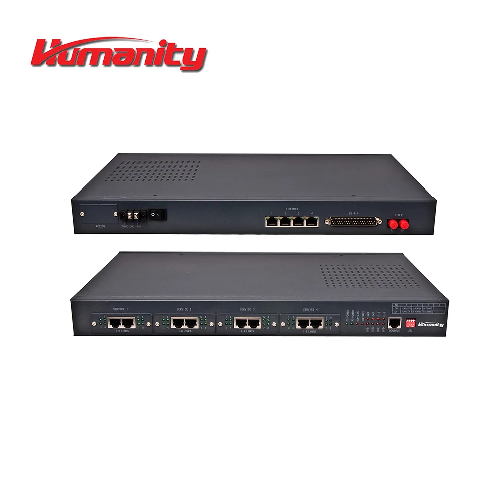 Человеческого HM-PH 4E1 4 локальных сетей PCM мультиплексор для предоставления услуг с учетом индивидуальных запросов за волоконно-оптический лайн