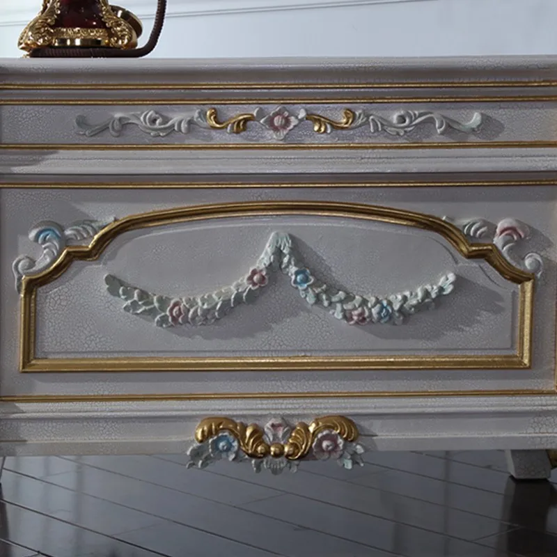 French home office furniture hand carved solid wood office writing desk