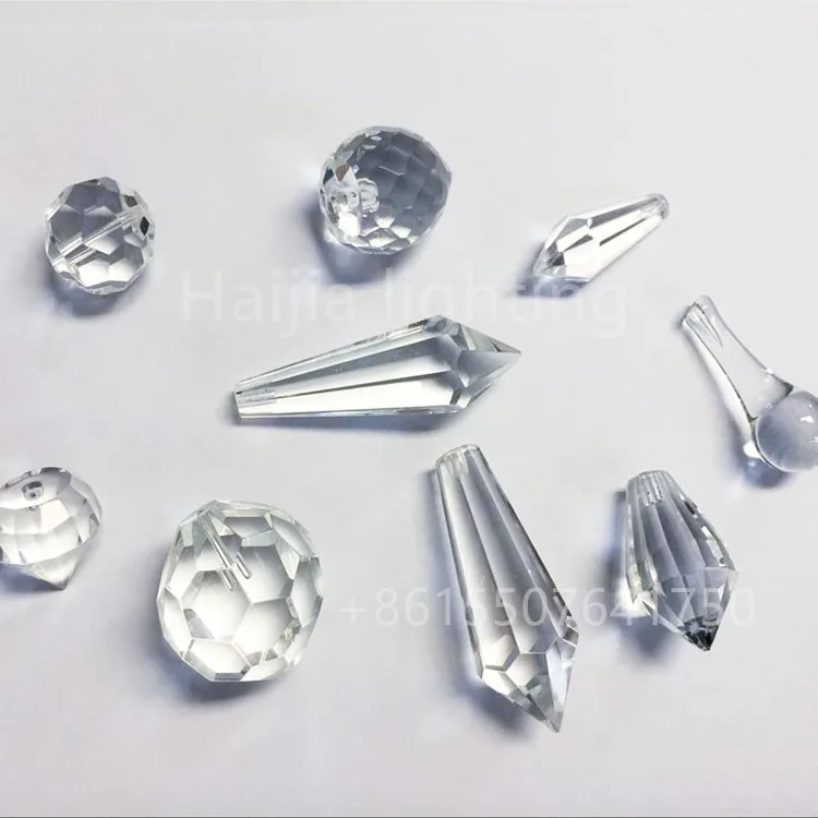 Factory wholesale luxury high quality fiber optic chandelier crystal ball end fitting