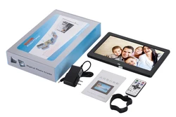 Popular digital photo album display digital photo frame auto play video picture 10 inch lcd display USB