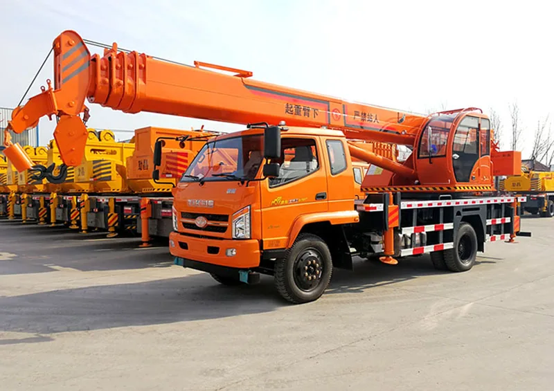 With T-King used boom truck mounted crane price