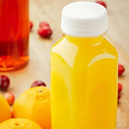 12 OZ Square Plastic Juice Bottles Cold Pressed Clear Food Grade PET Bottles with Tamper Evident Safety Cap