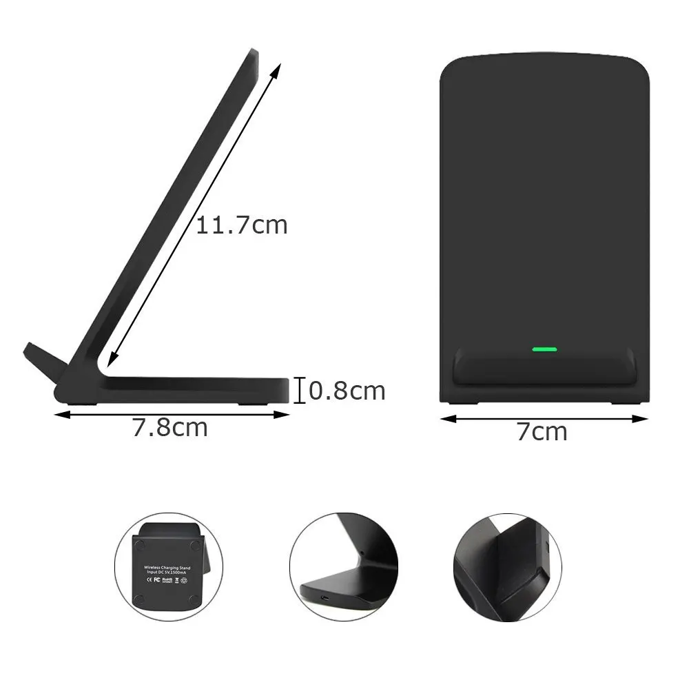 2019 Amazon Best sale qi wireless charger stand speaker for iPhone MAX