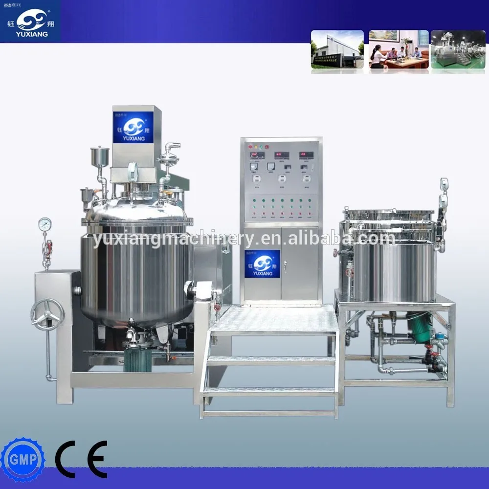 Rhj-a vacuum machine emulsion lotion mixer machine cosmetics machine production line