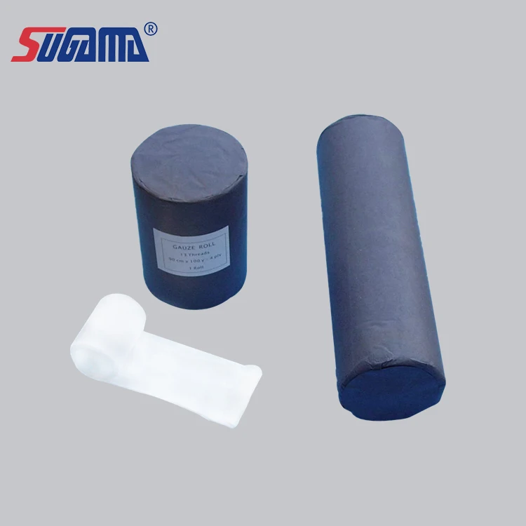 CE ISO certificated cotton medical gauze roll absorbent gauze roll
