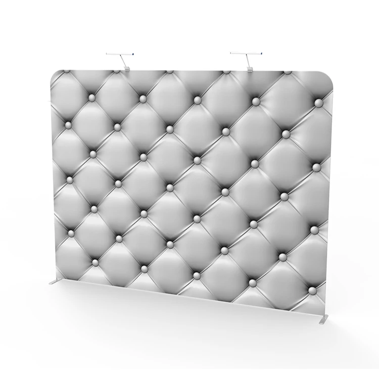 Tension Fabric Trade Show Display Booth Frame Stand With Print