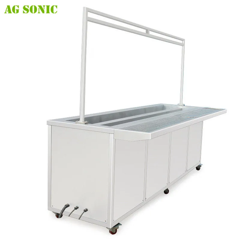 Mobile Ultrasonic Blind Cleaning Machine With Castor 10 Foot Long Curtain Washing Machine