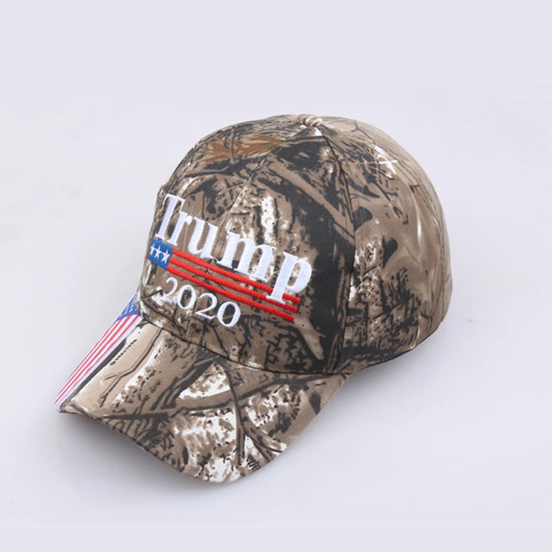  Новинка 2020 Кепка Дональда Трампа камуфляжные бейсболки с флагом США большая Снэпбэк вышивкой в виде звезды камуфляжная