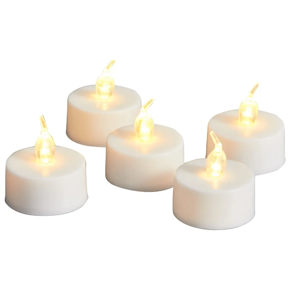 Bright Flameless LED Tea Light Candles, Bright, Flickering, Battery Powered Candles, Pack of 24 (62138427102)