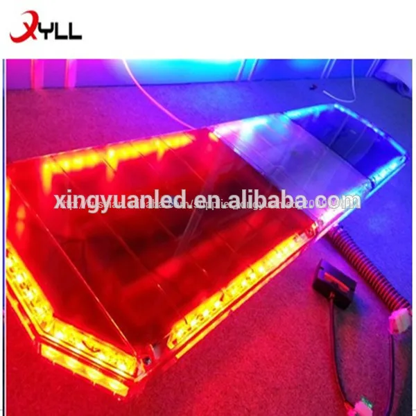красный и голубой полиция lightbar светодиодной мигающий свет 88w световая панель