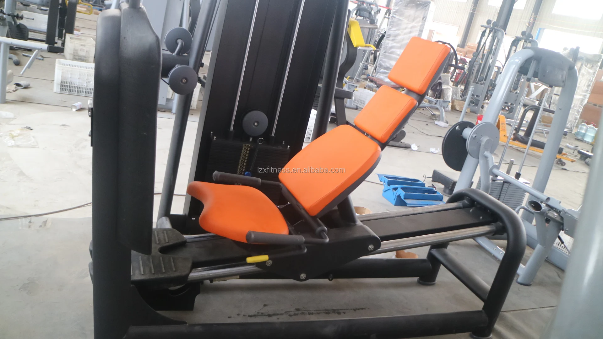 Pin loaded selection fitness equipment leg exercise machine indoor sports equipment horizontal leg press machine