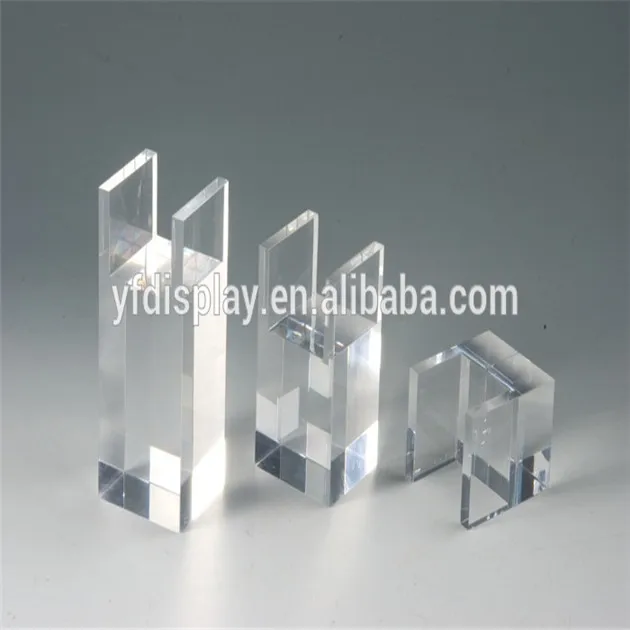 Plexiglass Solid Cone Shape Ring Holder Jewelry  Display Stand