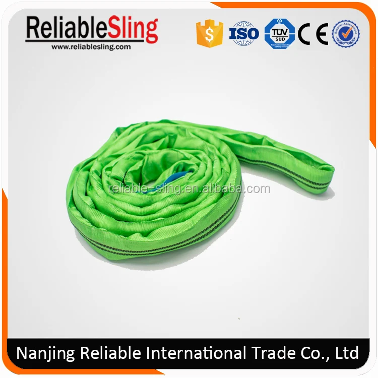 EN 1492-2 Standard Polyester Synthetic Round Sling Safety Factor 7:1