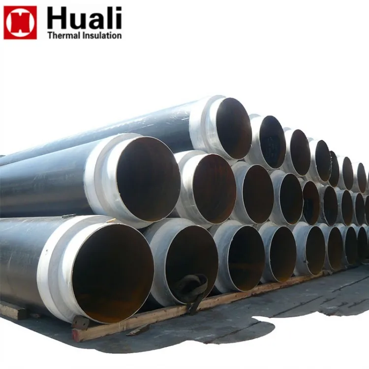 hdpe jacket pre-insulated polyethylene pipe underground insulation material pre insulated steel pipe