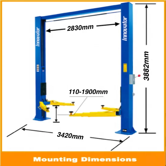 High quality speciality two post lift peak IT8234S