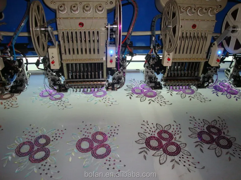 Multi Head Sequins Embroidery Machine in India