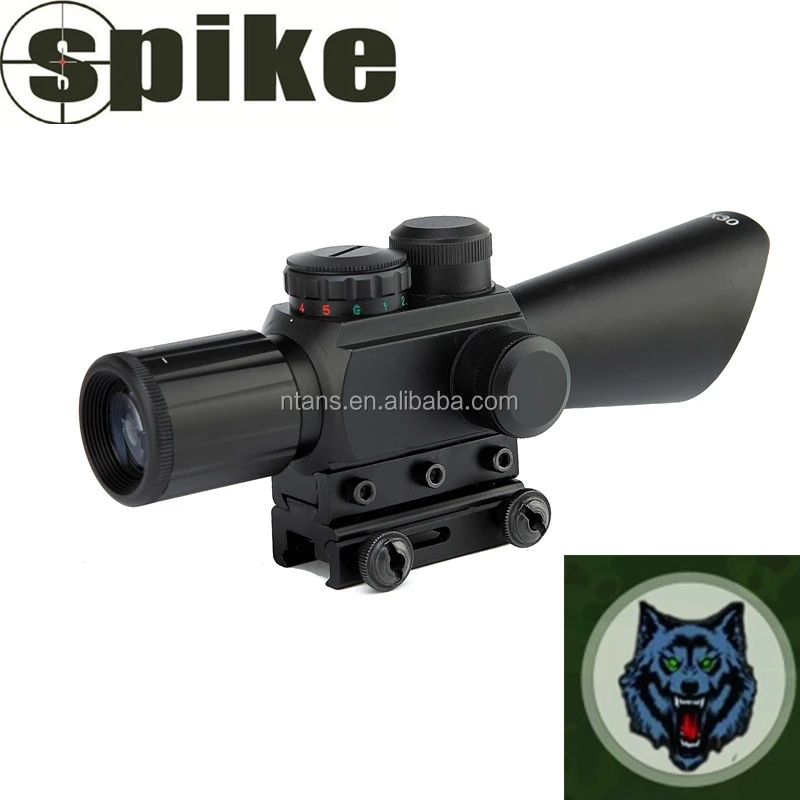 SPIKE 4x30 M7 Scope/Dual illuminated with Red Laser Sight/Short Scope