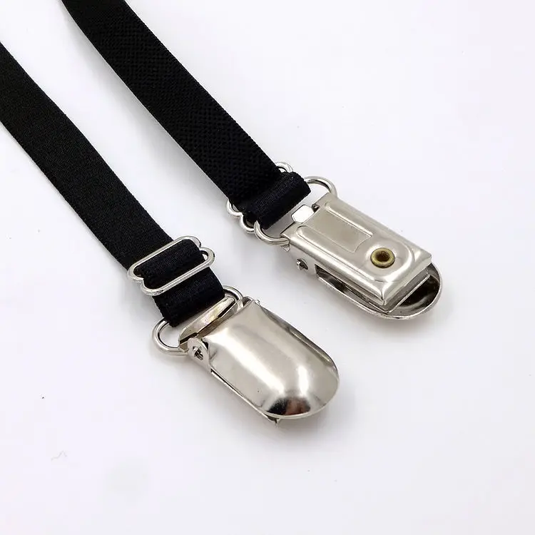 Подвязка с кольцом на ногу и 3 зажимами, металлическая кнопка, подвязка для рубашки, устойчивая к скольжению и складкам