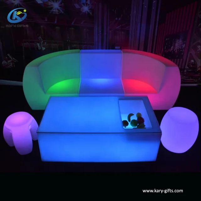 Multi Color Change Nightclub Glow LED Bar Table