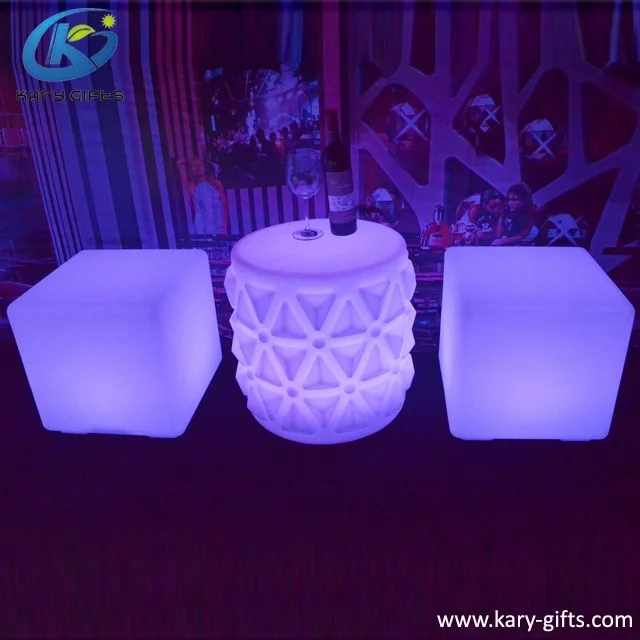 promotion led cube chair outdoor led cube seat light waterproof led cube