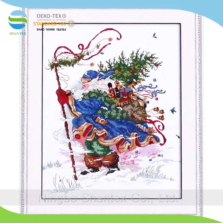 
Christmas Diy craft kit pattern pre - printed fabric needlecrafts cross stitch kit for gift 