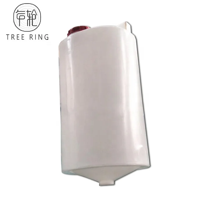 20 Gallon Polyethylene Natural Translucent Conical Water Tank With Outlet For Liquids Storage and Transportation