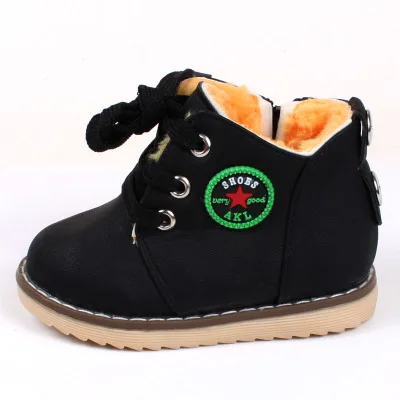 Hot selling 2016 fall winter baby waterproof soft bottom shoes baby warm cotton boots boy snow