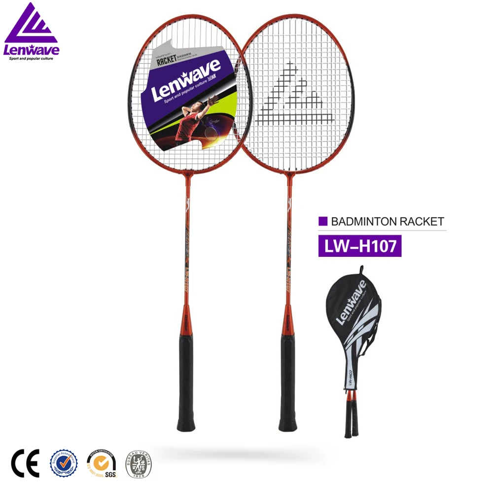 Newest outdoor custom printed badminton racket