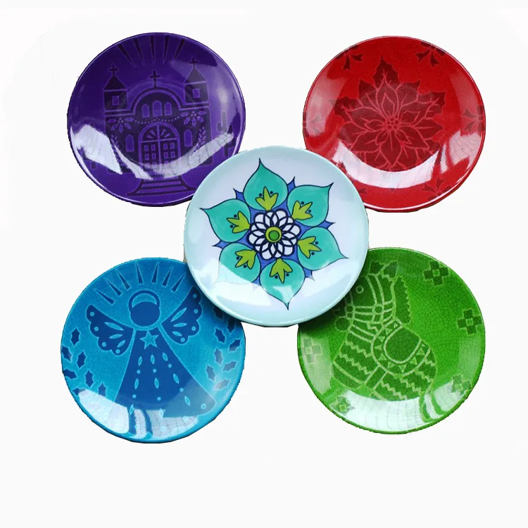 Изготовленная на заказ печатная небьющаяся посуда антиквариат тарелка для посуды