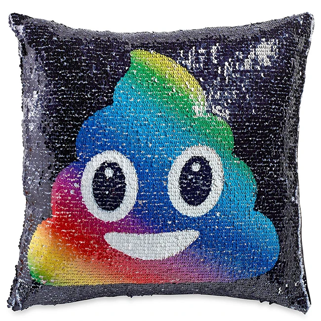 Листать блесток корма Подушка Магия emoji Наволочки две стороны подушки