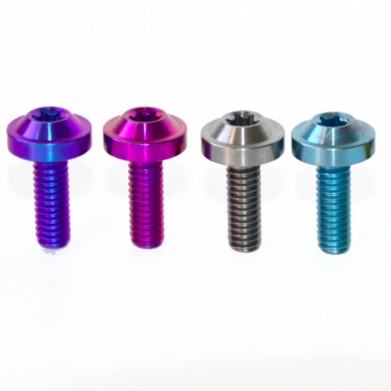 Titanium Dome Head Bolt M6 x (1.00mm) x 40mm Full Thread titanium bolt colorful