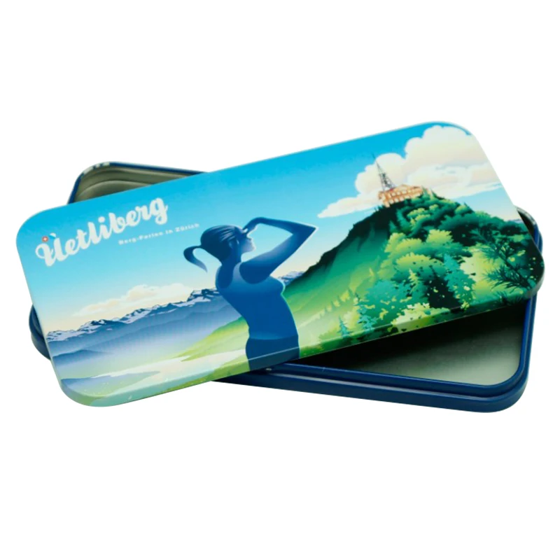 Customized pencil box tin box pencil case with easy lid