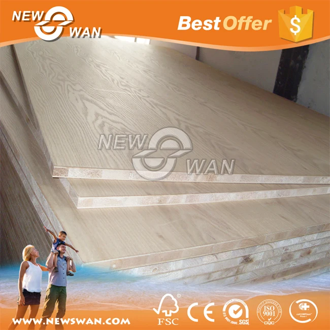 
Commercial Block board / 12mm Block board Poplar , Pine Core 