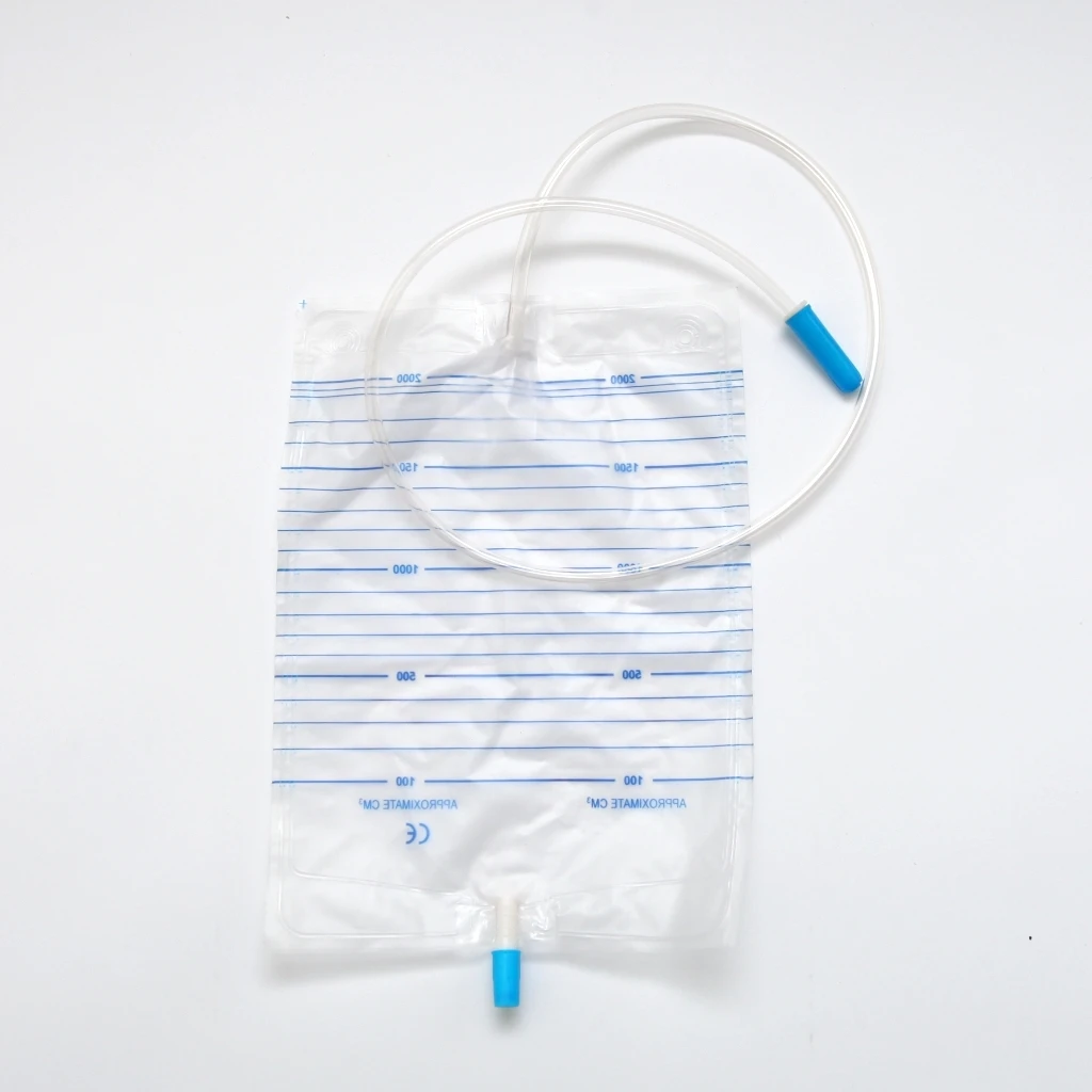 
HOT SALES adult Urine Drain bag 2000ml for incontinence/Plastic urine bag 