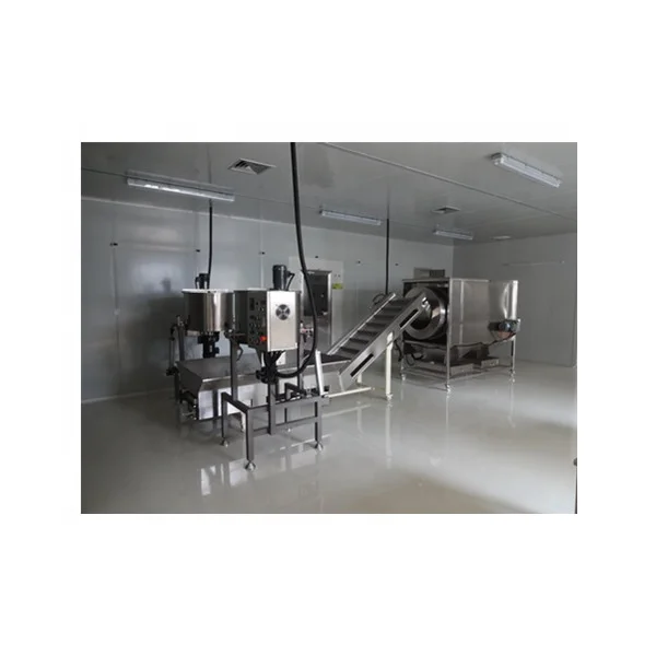
Automatic Hot Air Popcorn Production Line/Continuous Caramel Popcorn Coating Machine 