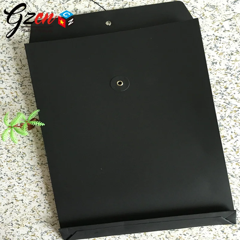 cheap price luxury yellow document envelope paper bag with button