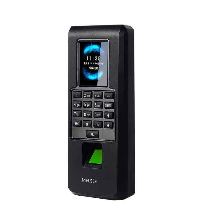 Gate finger print access control attendance system on door